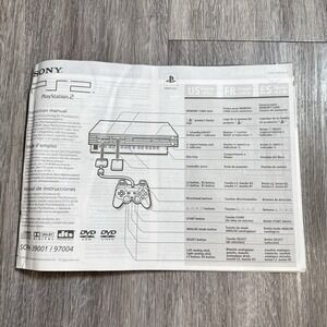 Sony PlayStation 2 PS2 Console System Instruction Manual Only (SCPH-39001/97004)